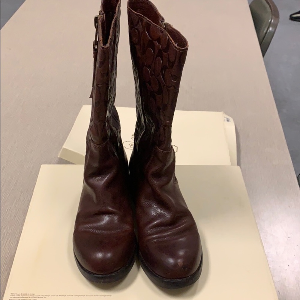 Coach Leather Boots